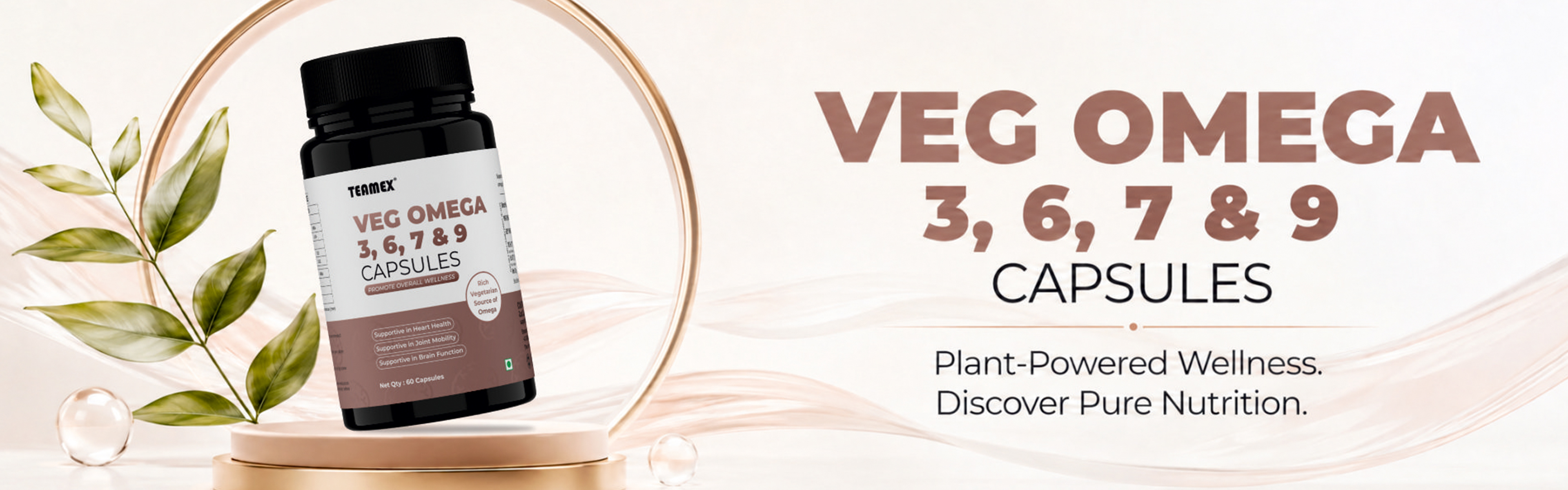 100% Vegetarian Omega 3-6-9 Fatty Acids